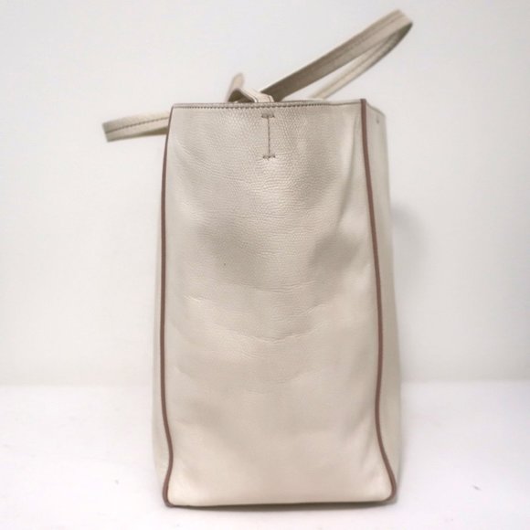 CELINE PHANTOM CABAS TOTE CREAM GRAINED LEATHER - Picture 4 of 12